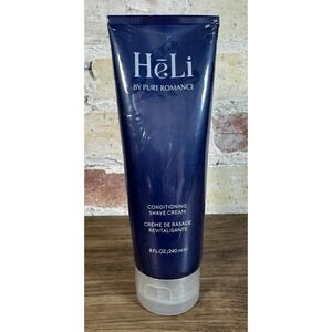 Pure Romance HeLi Conditioning Shave Cream 8 Oz 240 Ml New Sealed 2019 Blue Tube
